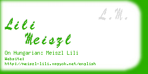 lili meiszl business card